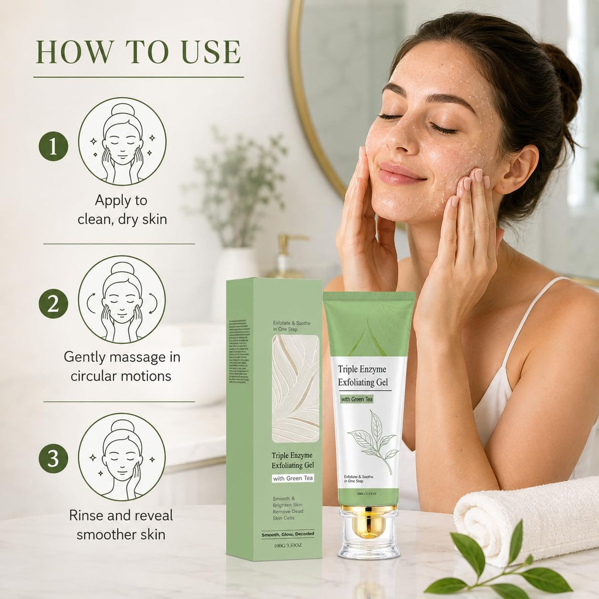 Triple Enzyme Green Tea Exfoliating Aqua Peel Ge